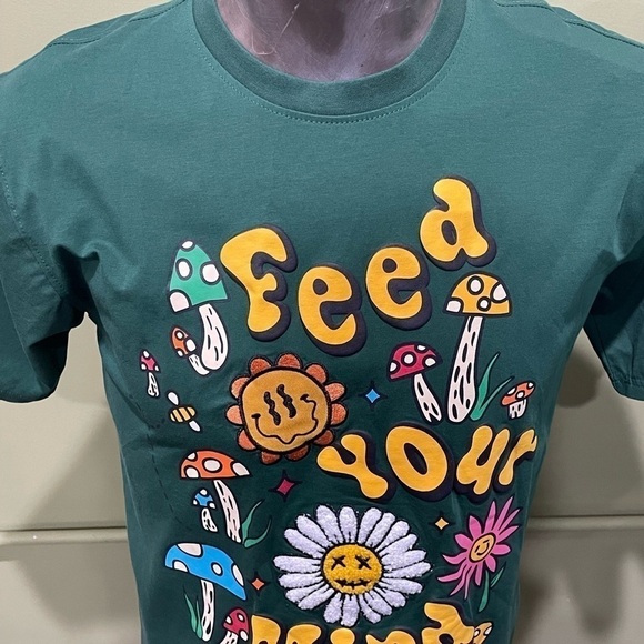 Bleecker Mercer t-shirt green crewneck modern fit - Picture 4 of 4